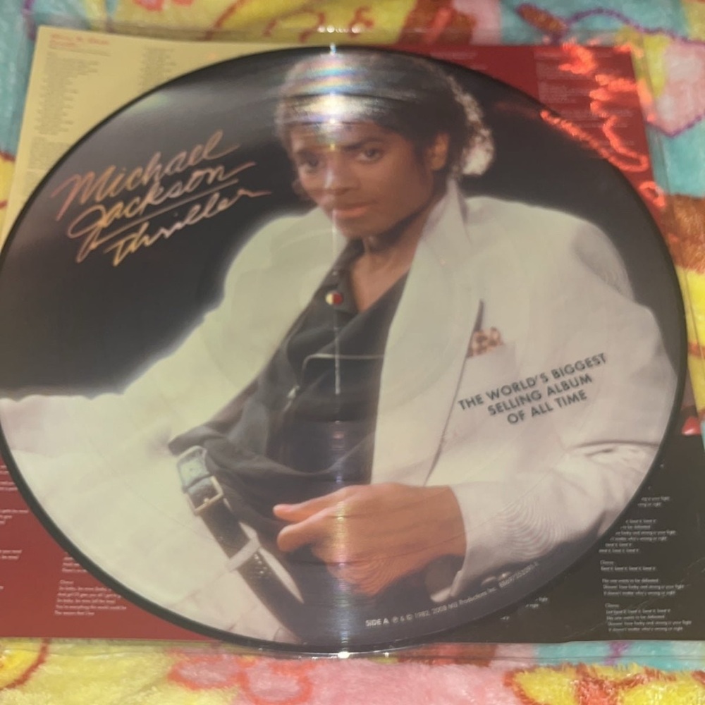 Thriller Vinyl Record - Black and White